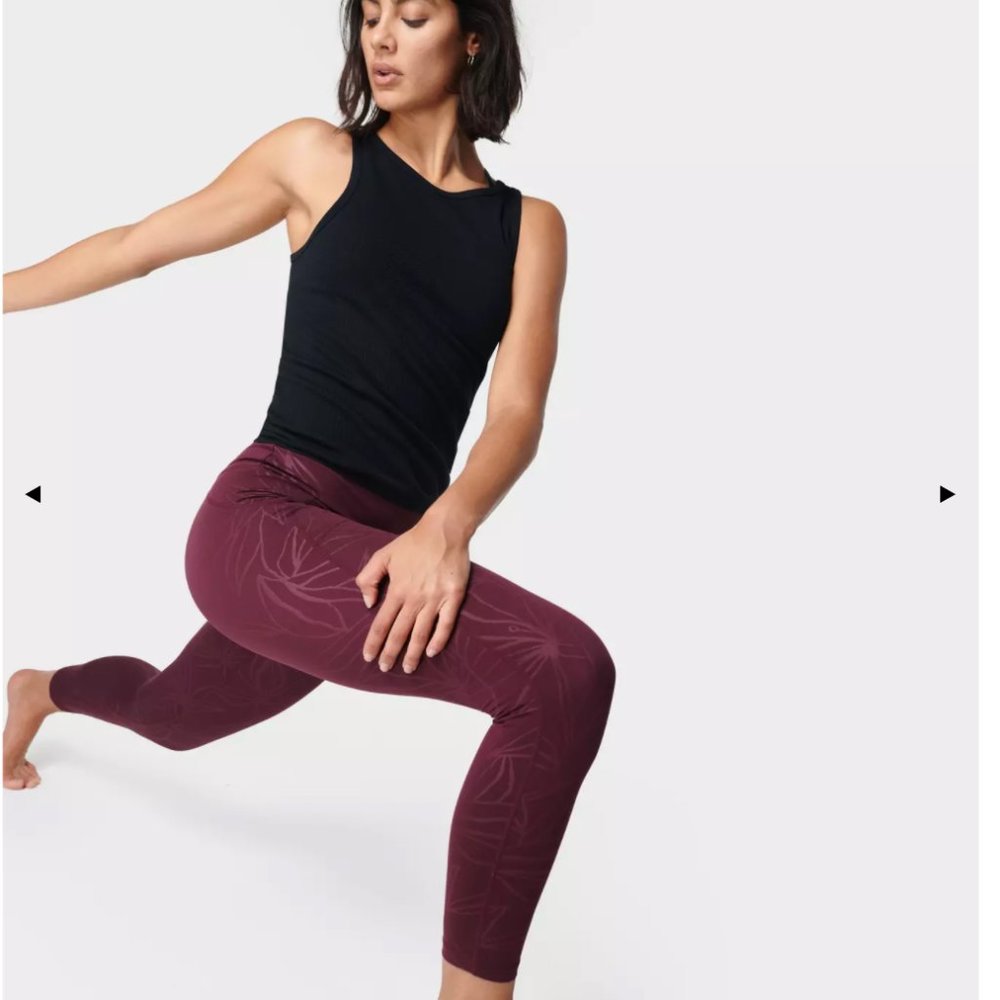 Sweaty Betty All Day Emboss 7/8 Workout Leggings